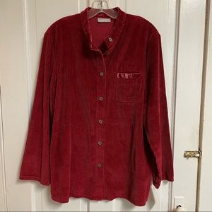 Nordstrom red corduroy jacket NWT